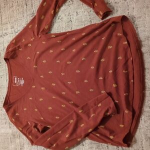 Long sleeve soft material cactus shirt